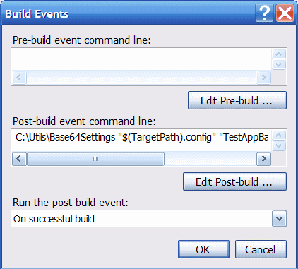 Build Events Window